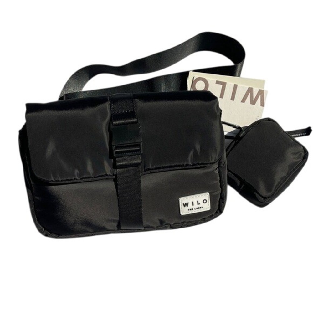 Wilo The Label Nylon Snap Front Waist Bag Crossbody‎ Bum Bag NWT